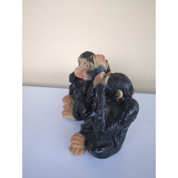 Vintage‎ Resin Made  3 Monkeys - Picture 4 of 12